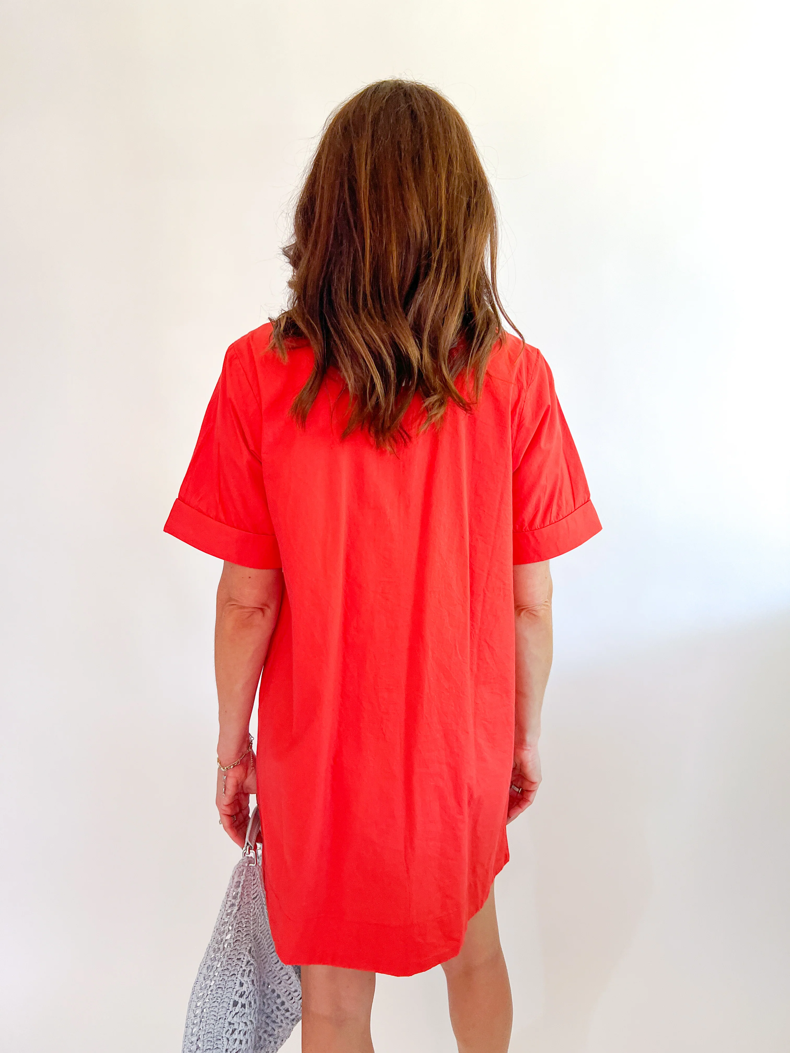 Short Sleeve Floral Embroidery Dress - Image 4