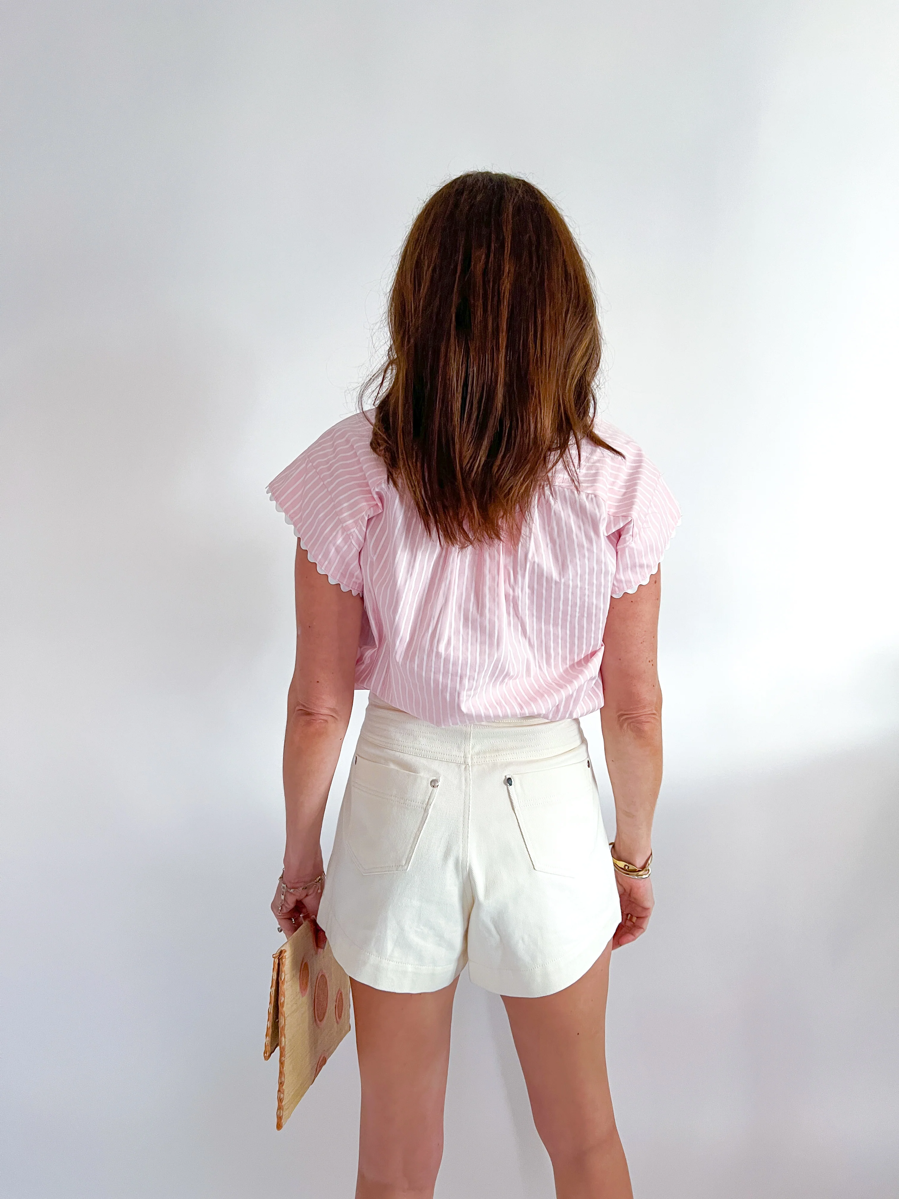Striped Ric Rac Short Sleeve Shirt - Image 3