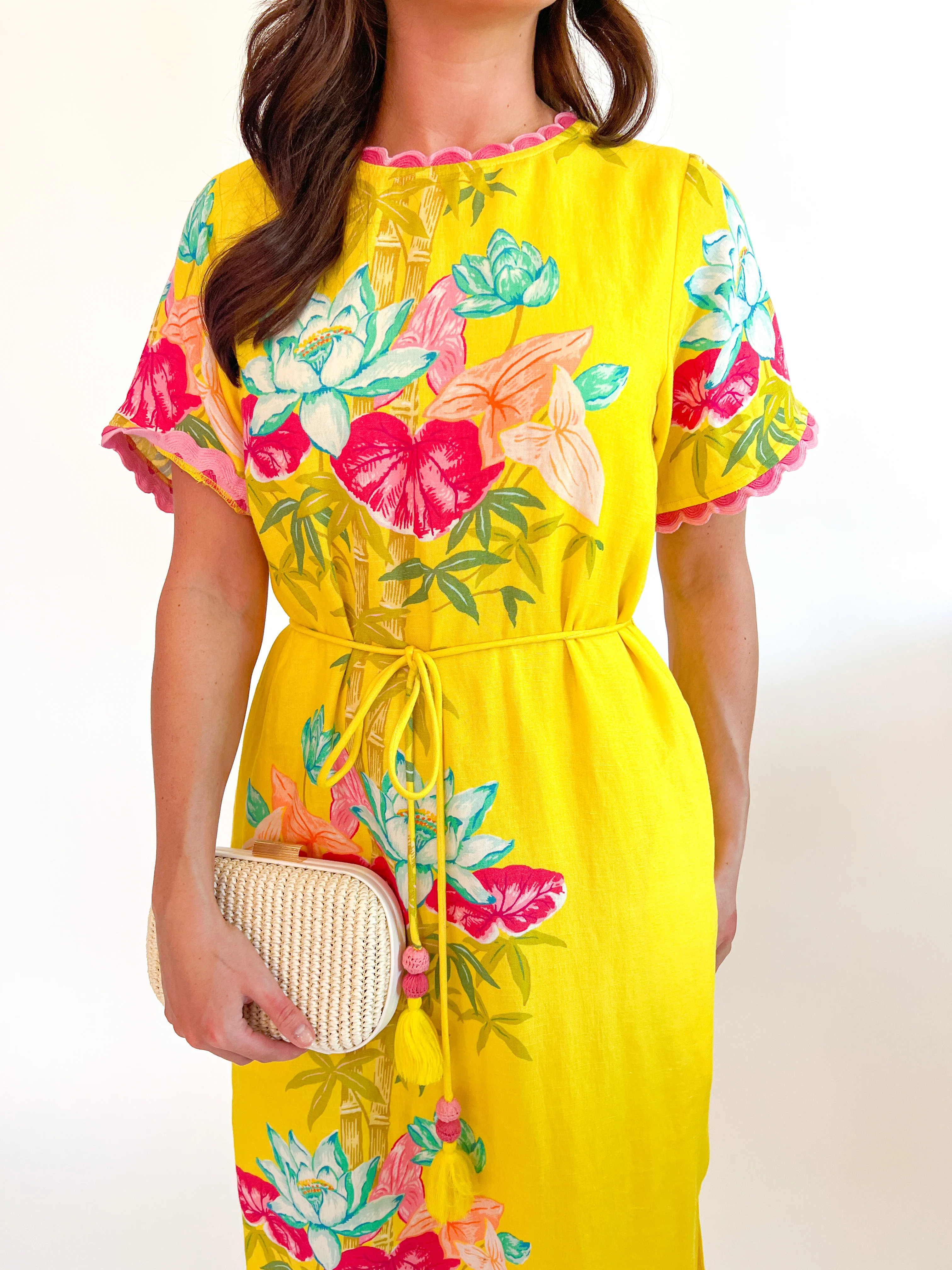 Tess Tropical Midi Dress - Image 2