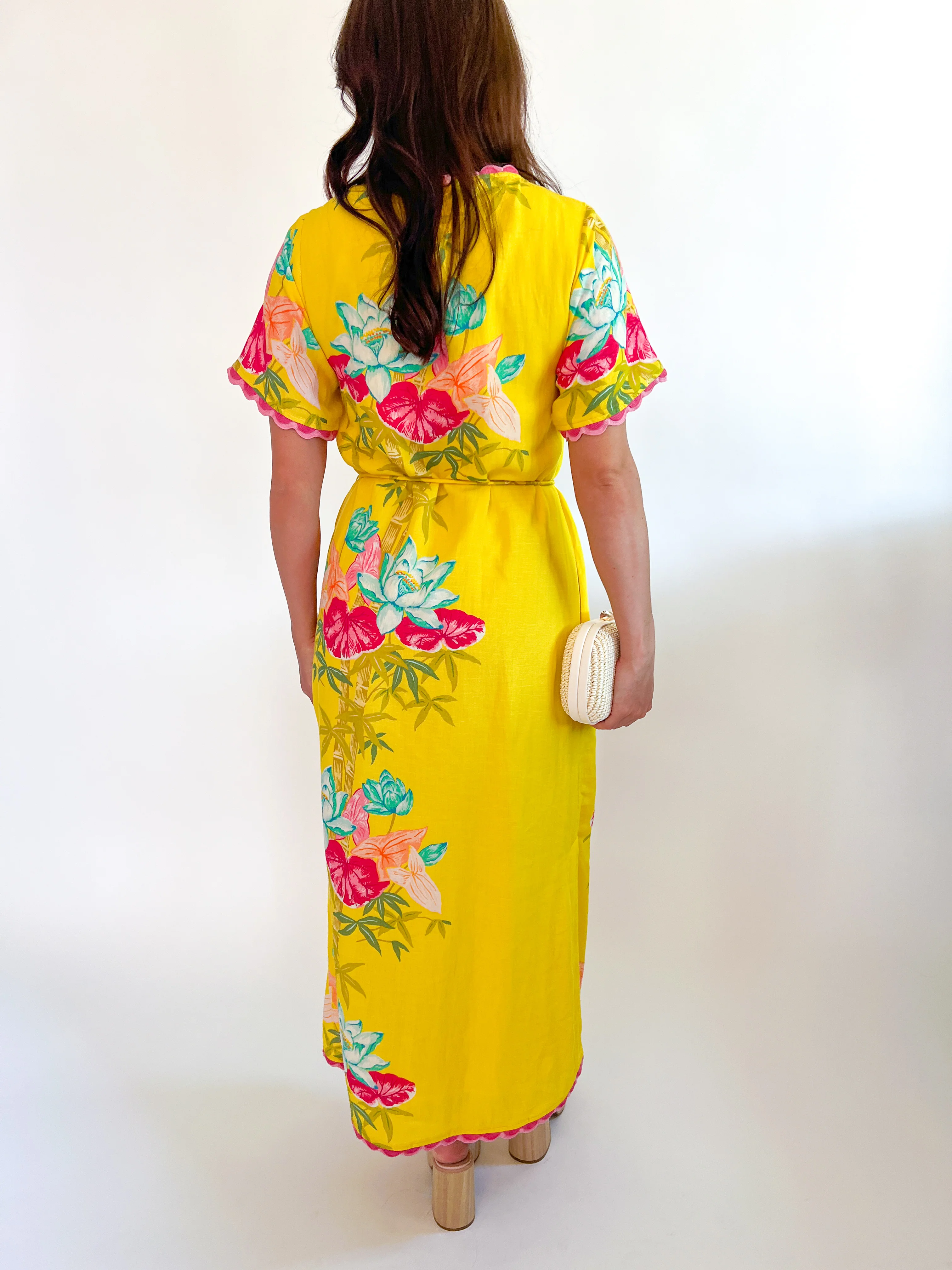 Tess Tropical Midi Dress - Image 3