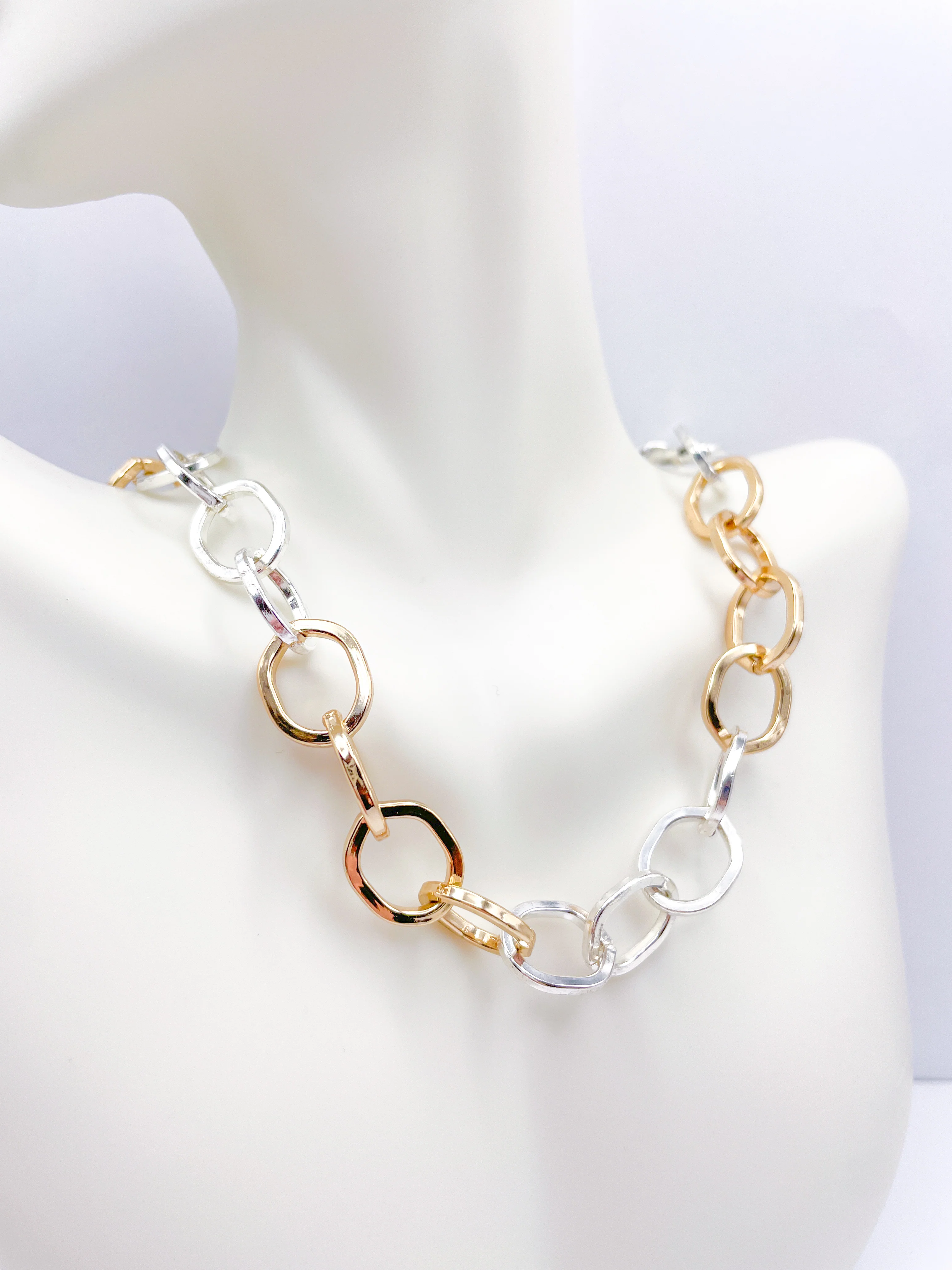 2 Tone Link Necklace