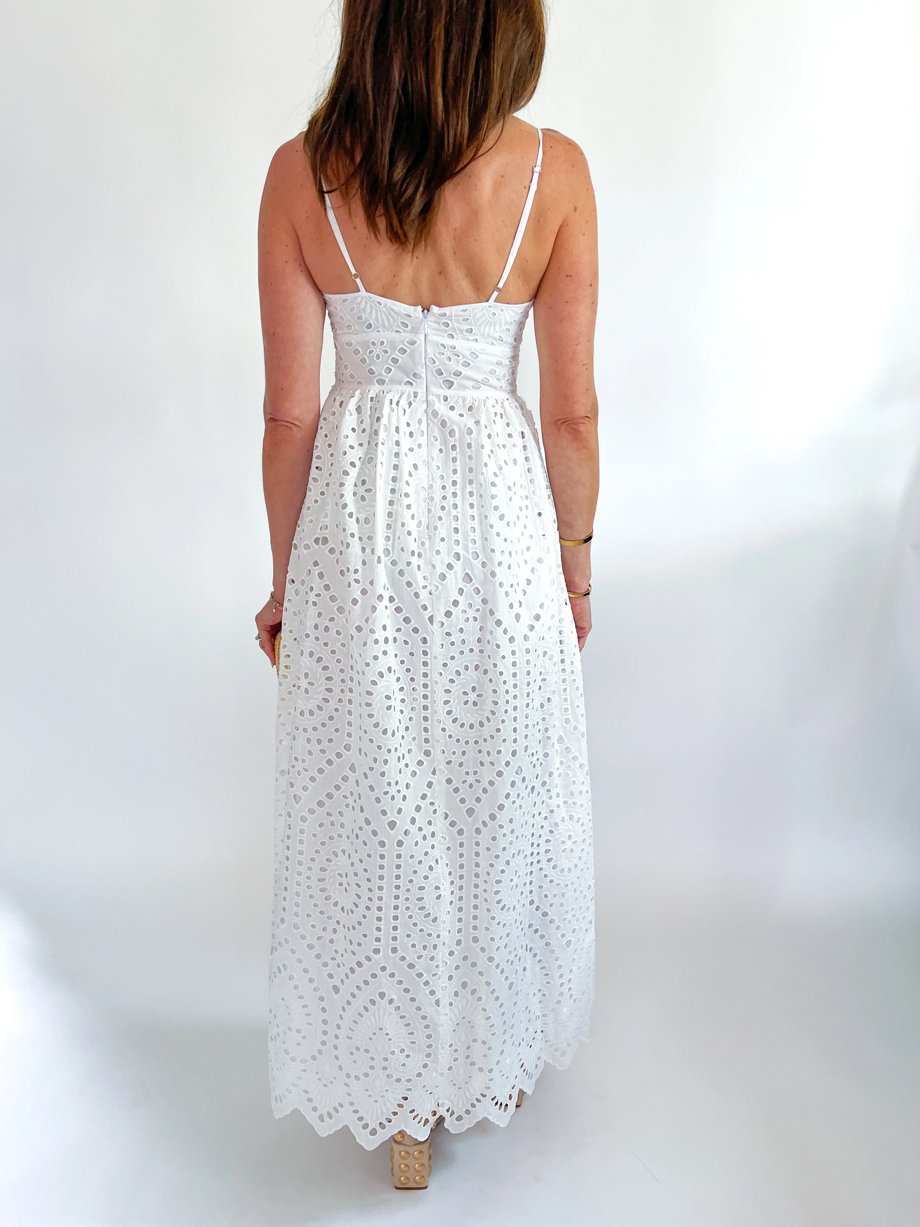 Trini Cotton Eyelet Maxi Dress - Image 3