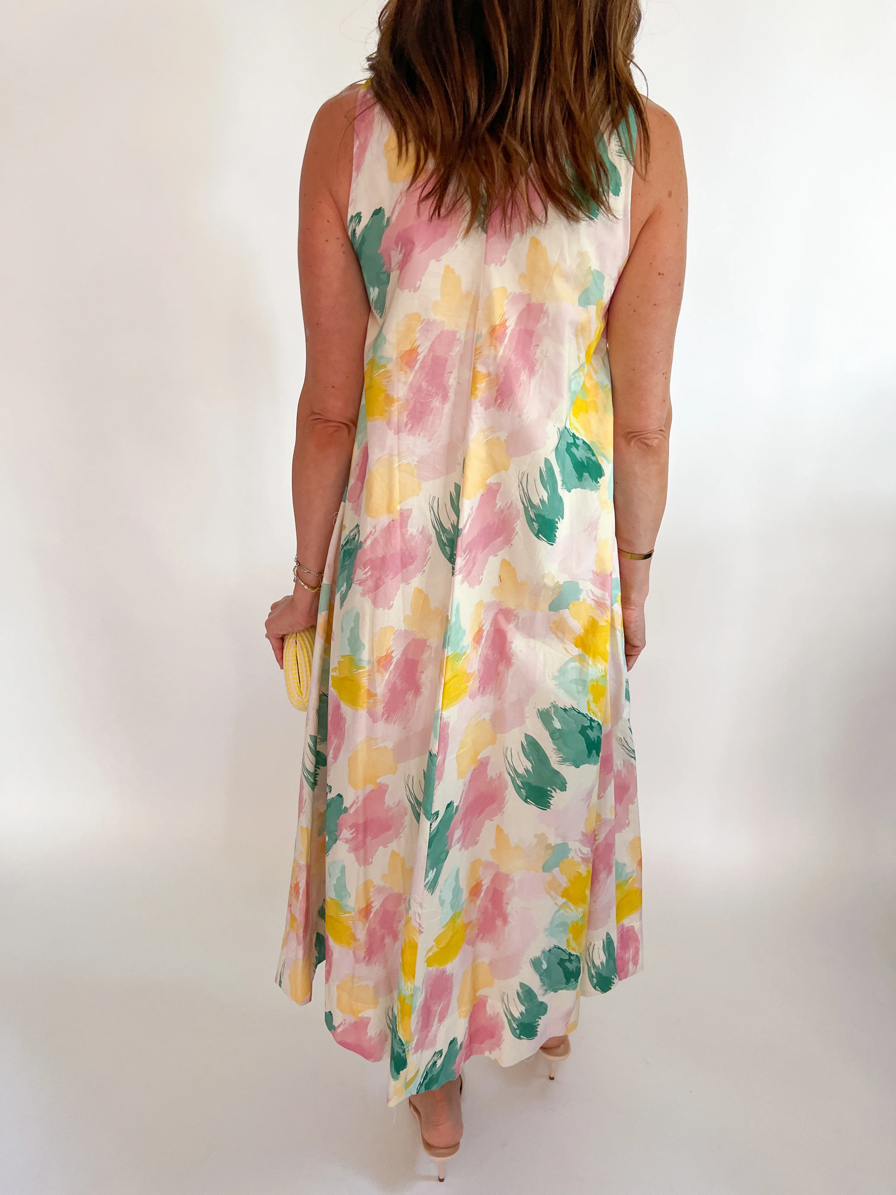 Watercolor Midi Dress - Image 3