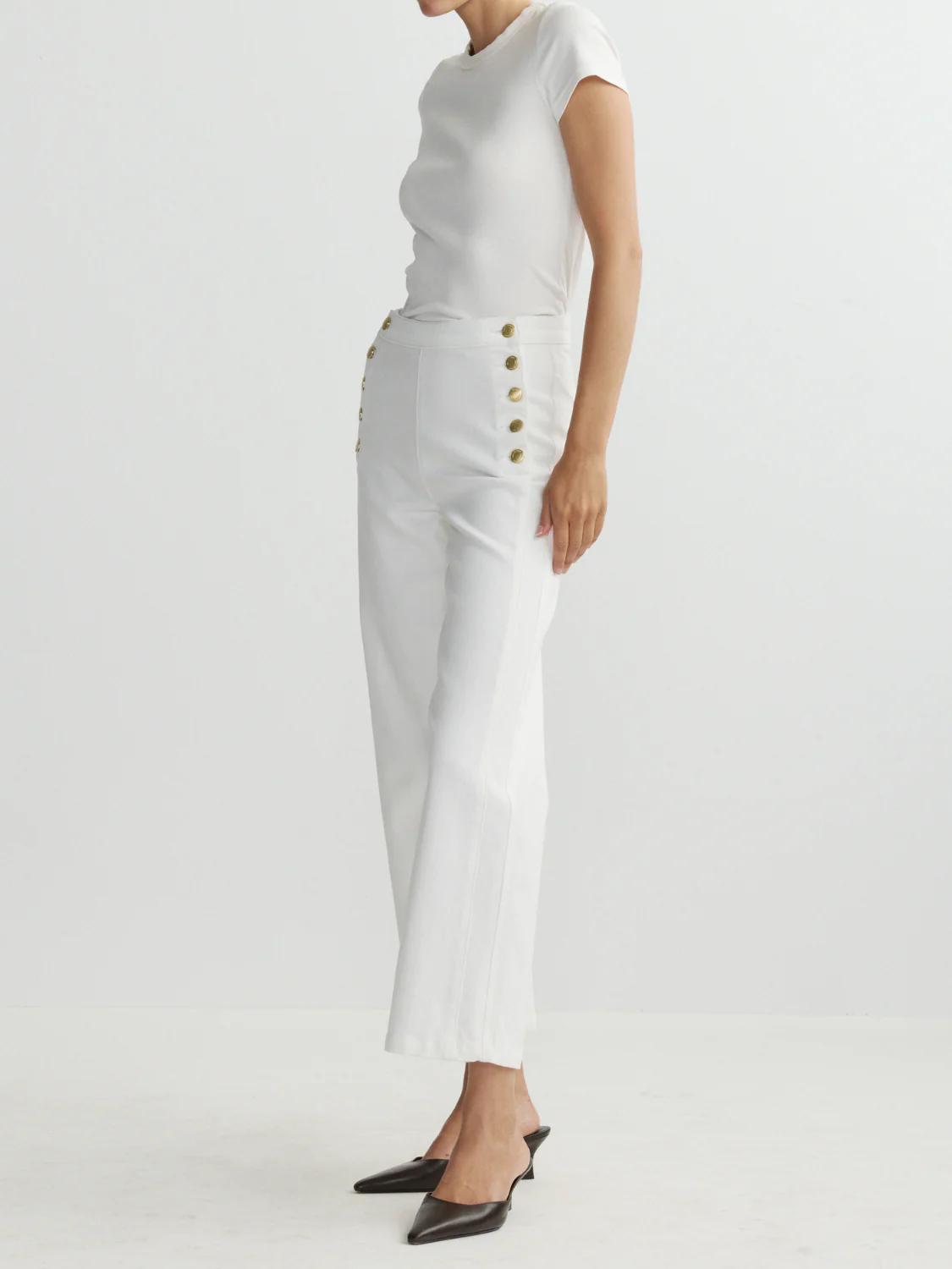 White Sailor Karmine Wide Leg Pants - Image 2